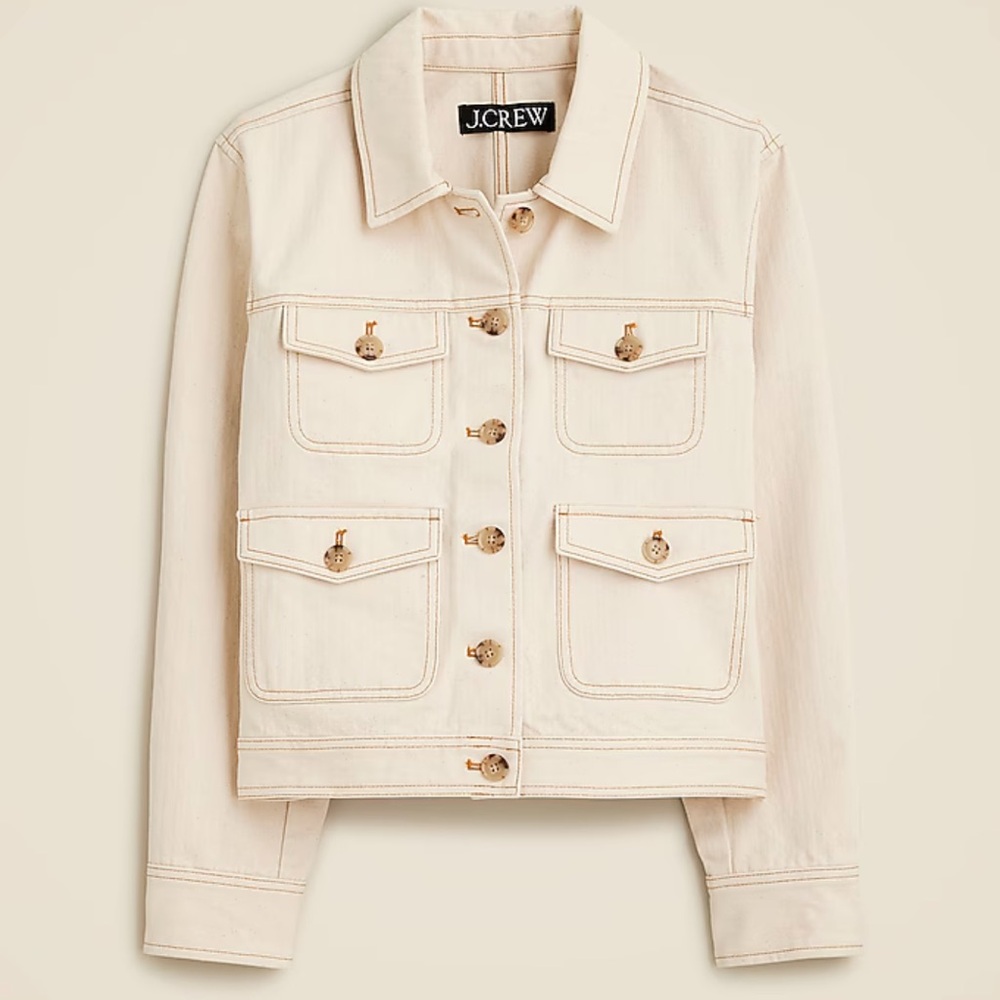 NWT J. Crew Women's Lightweight Canvas Chore Jacket